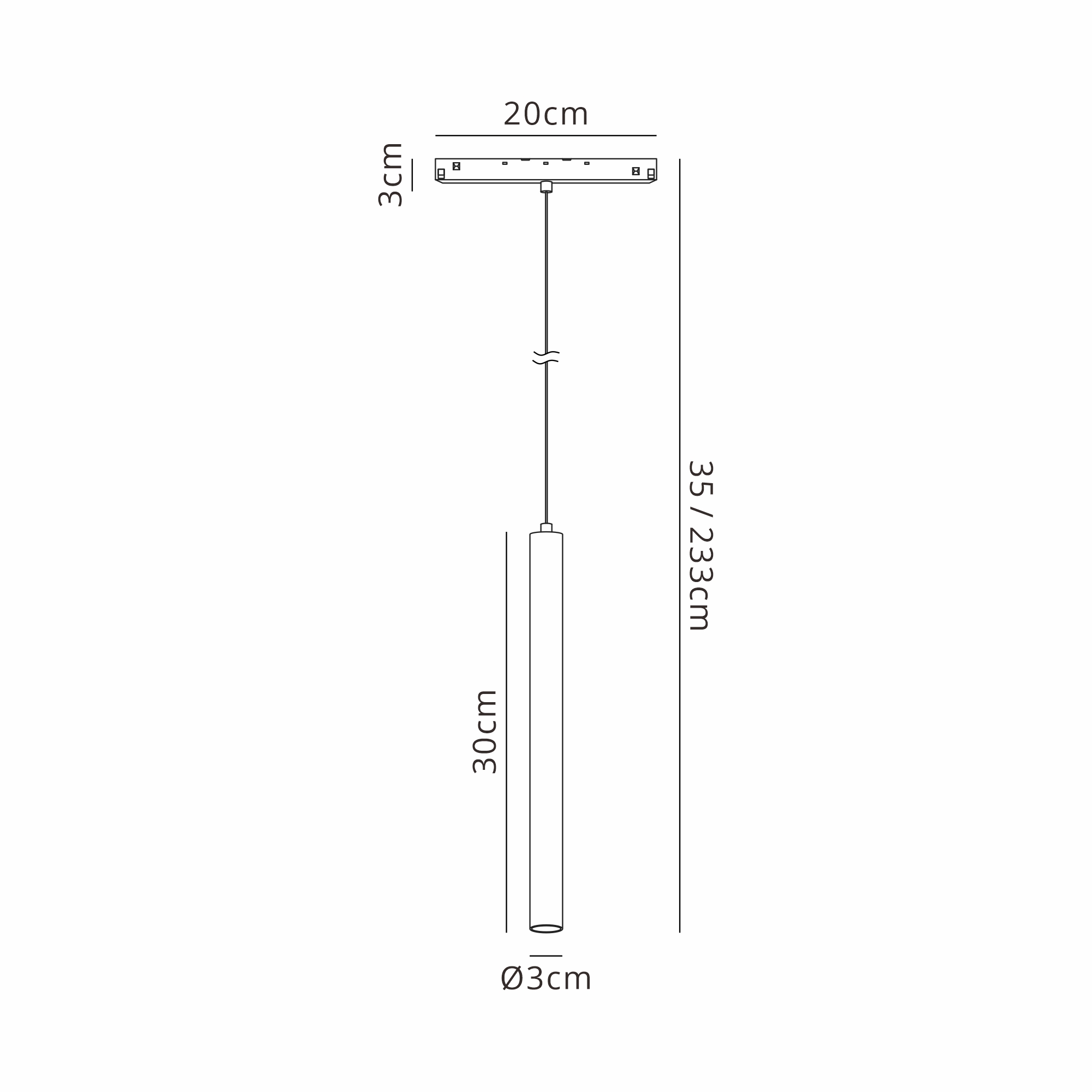 M8997  Magneto Triac Dimmable Pendant 5W LED 2700K Black